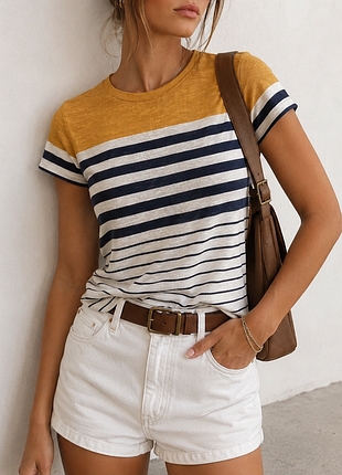 Стильная майка stradivarius s / m в полоску, базовая, минималистичная, топ, футболка