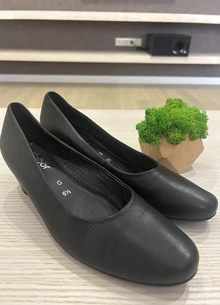 Шкіряні туфлі gabor comfort / жіночі класичні туфлі (розмір 40 / 6.5)