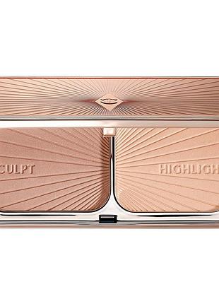 Оригинал полноразмер charlotte tilbury палетка для коррекции лица filmstar bronze & glow палетка бронзер скульптор хайлайтер light-medium