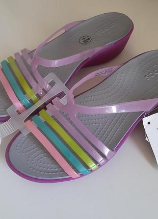 Шлепанцы. шлепанцы, босоножки, босоножки crocs р. w7/37/24см. новые