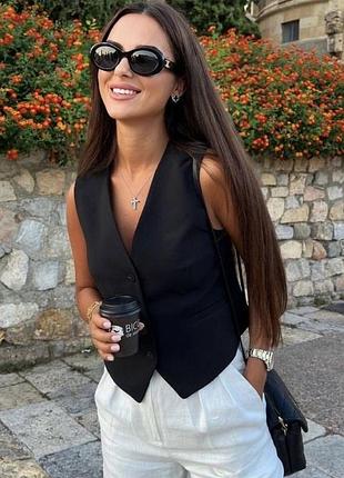 Жилетка лляна zara l