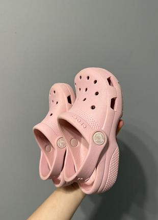 Crocs c10 сабо рожеві