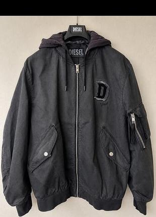 Куртка чоловіча diesel j-common-out чорна оригінал xxl,xl,l
