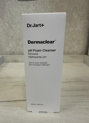Гель-пінка для вмивання dr.jart+ dermaclear ph foam cleanser, 120мл