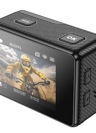 Екшн-камера hoco dv101 dual color screen sports camera black