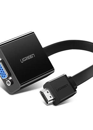 Адаптер ugreen mm103 hdmi to vga converter 25cm (black) (ugr-40248)