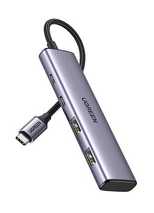 Usb-хаб ugreen 4-port usb-c hub