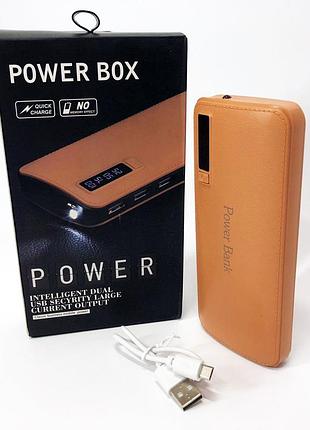 Павербанк 50000 mah 3хusb power bank smart tech beigeпортативний зарядний пристрій