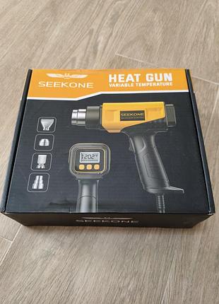Будівельний фен seekone heat gun з lcd-дисплеєм та регулюванням температури