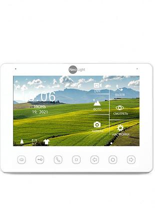 Wi-fi відеодомофон neolight omega+ hd wf white, 7” full hd