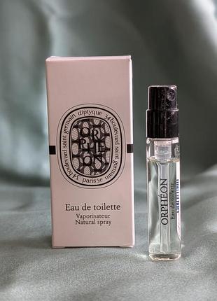 Пробник туалетної води diptyque orpheon 2ml eau de toilette