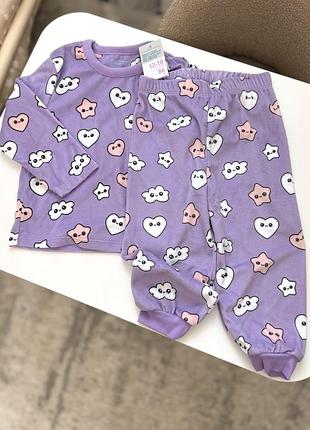 Велюрова піжама домашній одяг для дівчинки 💜⭐️