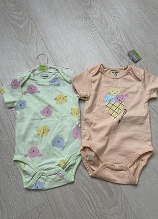 Нові дитячі боді з коротким рукавом