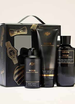 Чоловічий парфумований набір bath & body works (1200198003657) noir gift set