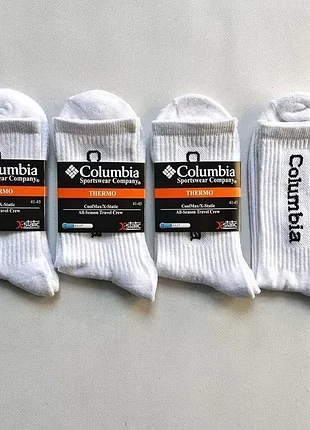 Білі теплі шкарпетки columbia / носки колумбія | 12 пар - 320 грн