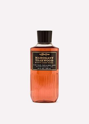 Чоловічий гель для душу bath & body works (667659370474) mahogany teakwood 295 мл