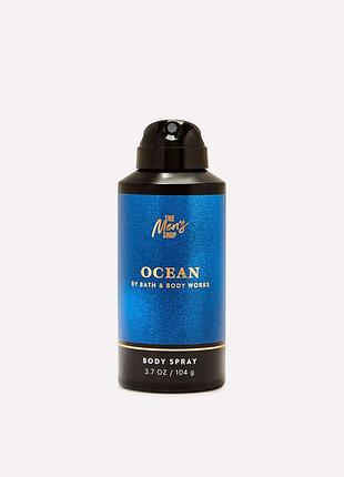 Парфумований спрей для тіла для чоловіків bath & body works (667659370351) ocean 104 г