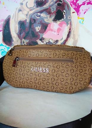 Сумка бананка guess, поясна сумка унісекс