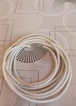 Мережевий кабель ethernet rj-45 4 м (патч-корд lan), білий