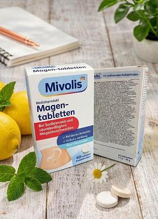 Mivolis magen-tabletten — медичний виріб, призначений для полегшення симптомів, пов'язаних з роботою шлунку.