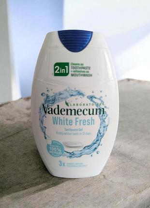 Зубна паста-гель vademecum white fresh 2 in 1