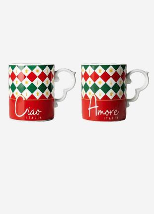 Набір чашок bialetti tricolore, tricol03