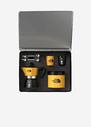Подарунковий набір bialetti x the north face: moka 3 + 2 чашки + кава