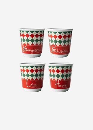 Набір чашок bialetti tricolore, tricol02