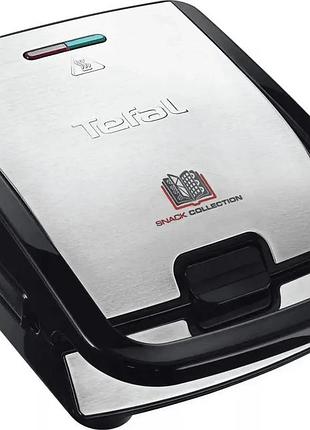 Мультимейкер (бутербродниця-вафельниця-гриль) tefal sw857d12 новий!