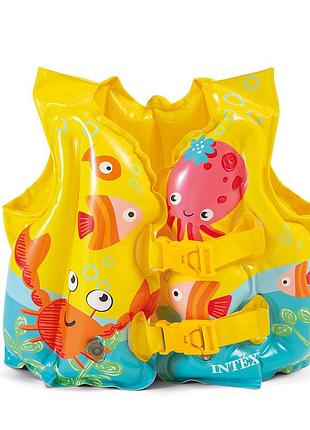 Жилет для плавання intex tropical buddies дитячий 3-5 років (18-30 кг) 59661
