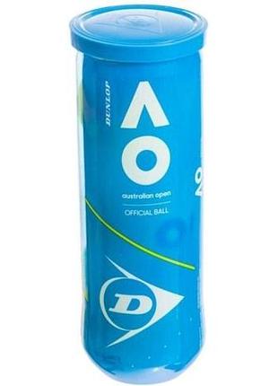 М'ячі для тенісу dunlop australian open 3 (оригінал) 601354