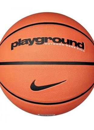 М'яч баскетбольний nike everyday playground 8p deflated amber/black/black розмір 6 n.100.4498.814.06 (оригінал)