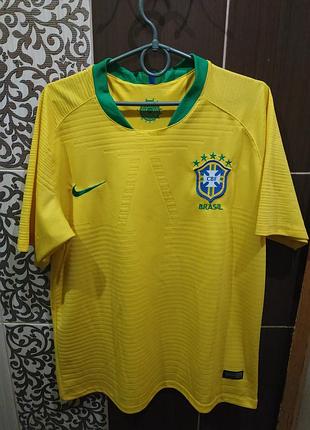 Мужская футболка найк nike brazil  dri-fit 2018