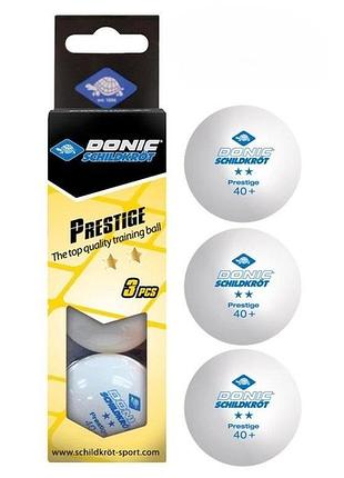 Кульки для настільного тенісу donic prestige 2* 40+