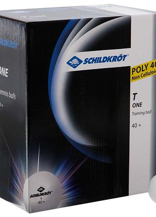 Набір кульки для настільного тенісу donic t one poly 40+ білий 120шт