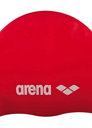Шапка для плавання arena classic silicone червоний уні osfm 91662-044 (оригінал)