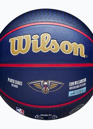 М'яч баскетбольний wilson nba player icon outdoor bskt zion 7 wz4008601xb7 (оригінал)