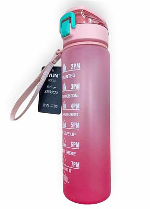 Пляшка для води eyun 900ml gy-542 рожевий-рожевий