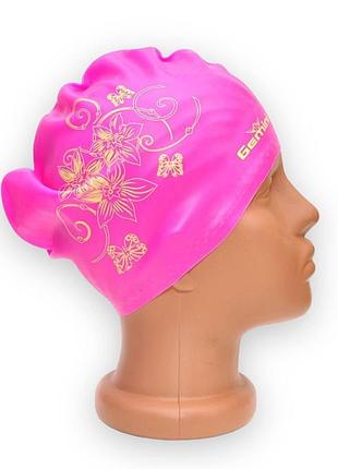 Шапочка для довгого волосся gemini sw-sl-02pink рожевий