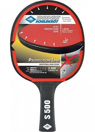 Ракетка для настільного тенісу donic-schildkrot protection line 500 (оригінал) 713055