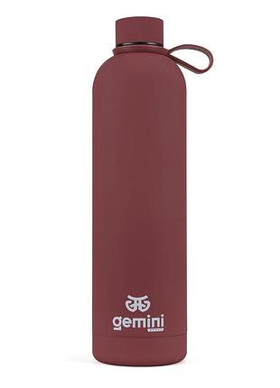 Термос gemini sport 1000мл колір бордовий bg09-15