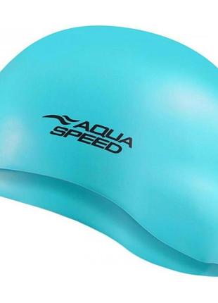 Шапка для плавання aqua speed ​​mono 6190 блакитний уні osfm (оригінал) 111-02