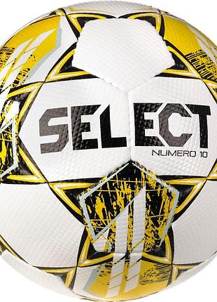 Футбольний м'яч select numero 10 v23 біло-жовтий №4 (оригінал) 057405-345
