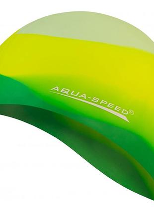 Шапка для плавання aqua speed ​​bunt 4065 мультиколор уні osfm 113-72 (оригінал)