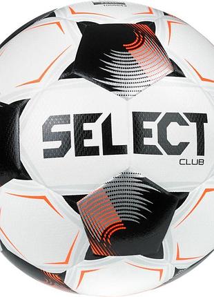 Футбольний м'яч select fb club fifa v26 біло-чорний №5 (оригінал) 086413-012