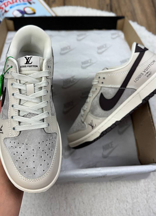 Sb dunk low x  grey black 7