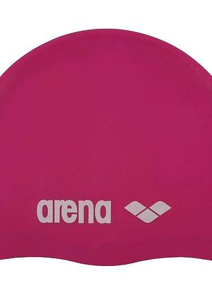 Шапка для плавання arena classic silicone jr рожевий дет osfm 91670-091 (оригінал)