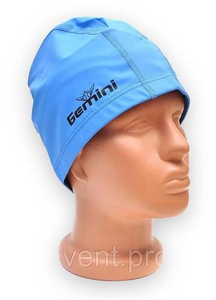 Шапочка для плавання gemini sw-pu-01blue синій