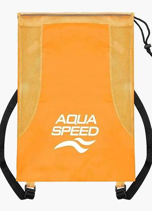 Сітчаста сумка aqua speed mesh back pack 61162 помаранчевий універсальний 51х36 см 630-75