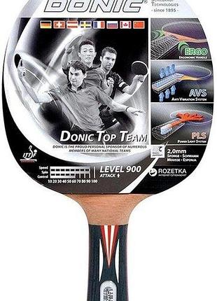 Ракетка для настільного тенісу donic-schildkrot legends 900 fsc 754426 (оригінал)